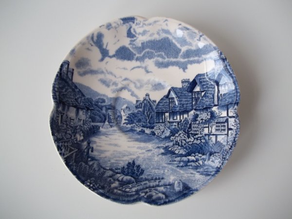 Untertasse "Olde English Countryside" Blau