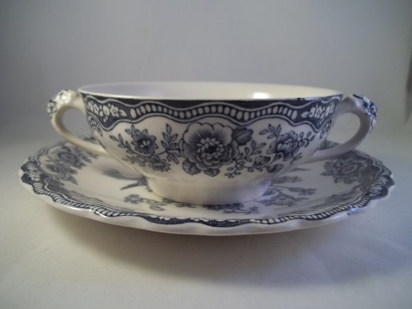 Suppentasse mit Untere "Bristol" Grau