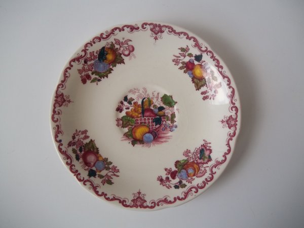 Untertasse "Fruit Basket" Rot Bunt