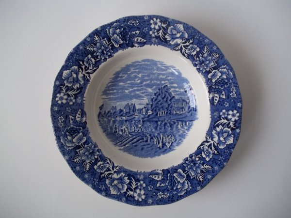 Suppenteller "Thames River Scenes" Blau