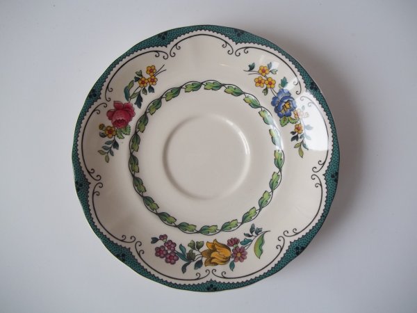 Tee Untertasse &quot;Avondale&quot; Grün Bunt