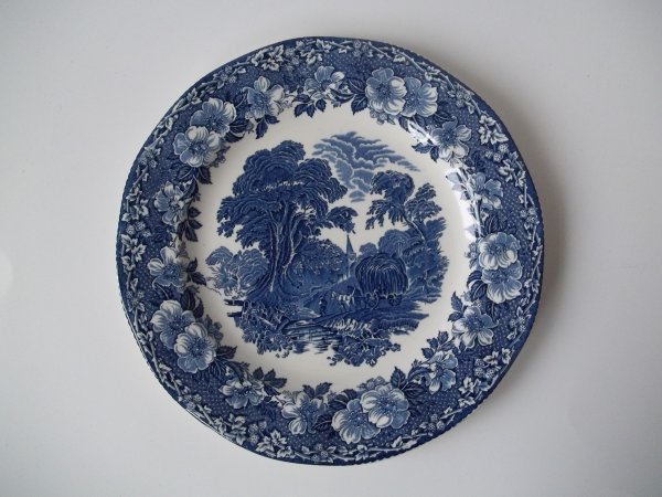 Essteller gross "Woodland" Blau