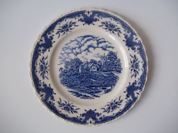 Kuchenteller "Scenes After Constable" Blau