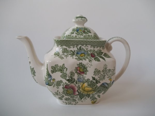 Teekanne "Asiatic Pheasants" Grün Bunt 1b