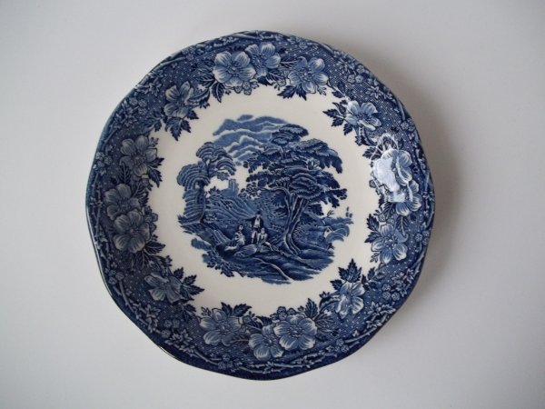 Untertasse gross "Woodland" Blau