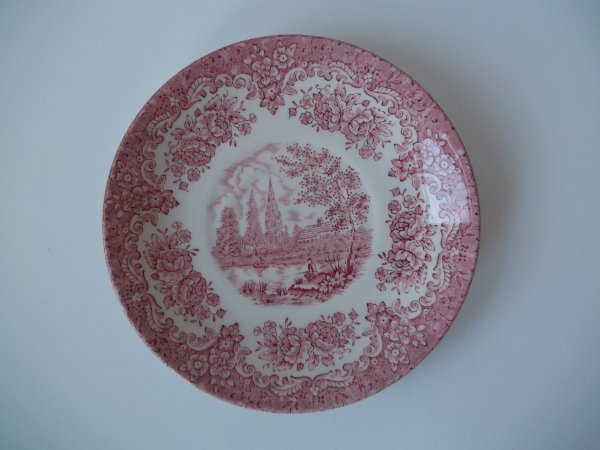 Untertasse "River Scenes" Rot