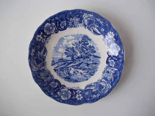 Untertasse "Thames River Scenes" Blau