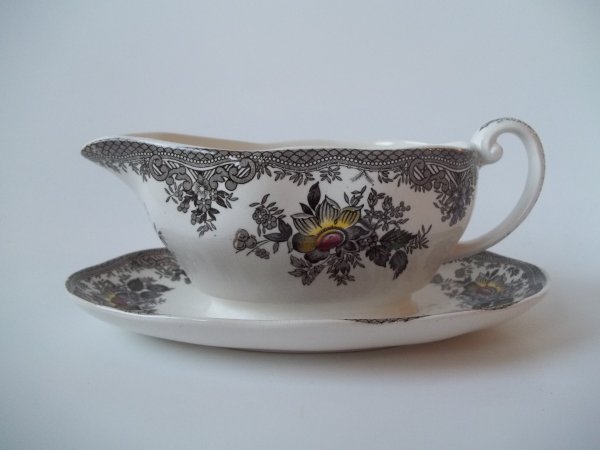 Sauciere "Asiatic Pheasants" Braun Bunt 1b