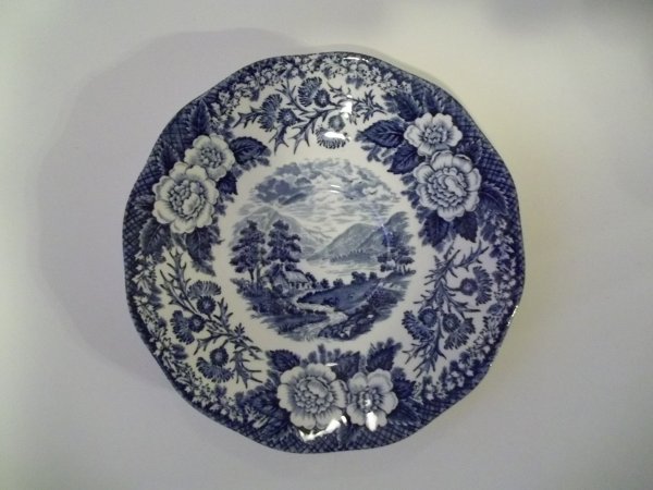 Untertasse "Lochs of Scotland" Blau