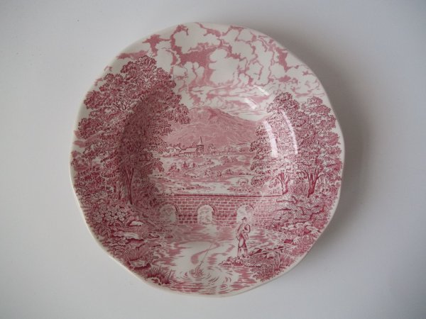 Suppenteller "Bridge Scenes" Rot