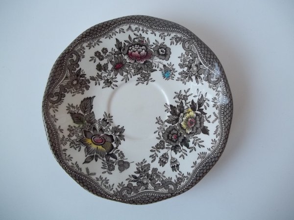 Untertasse "Oriental Pheasants" Braun Bunt