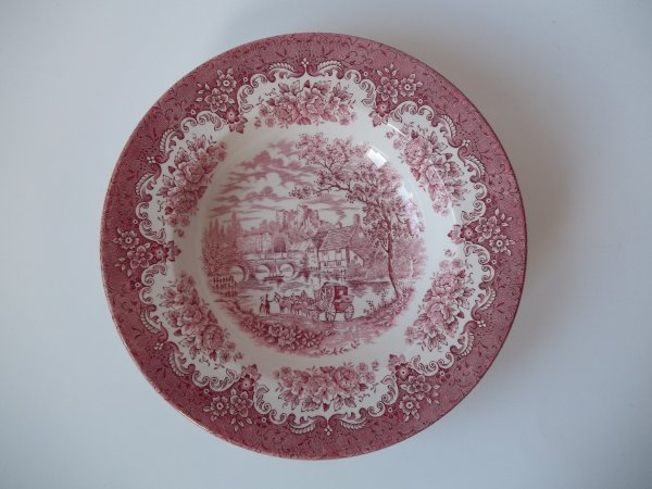 Suppenteller "River Scenes" Rot