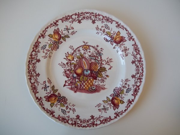 Essteller "Fruits &amp; Flowers" Rot Bunt