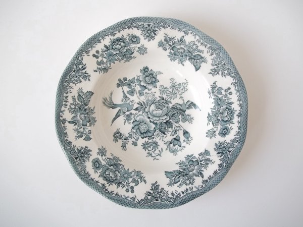 Suppenteller "Asiatic Pheasants" Grün