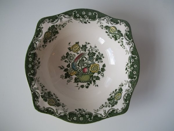 Schüssel gross "Bird of Paradise" Grün Bunt