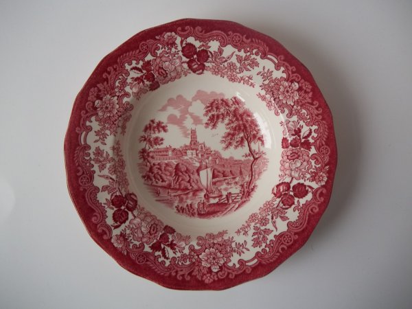 Suppenteller "Avon Scenes" Rot