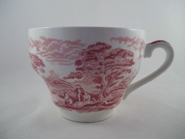 Kaffeetasse "Woodland" Rot mit Innendekor
