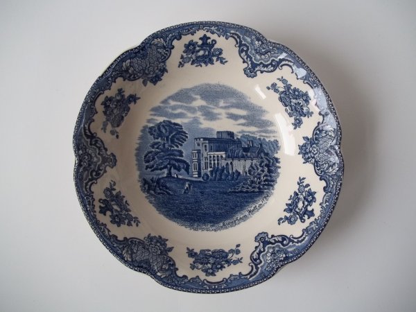 Schale rund "Old Britain Castles" Blau