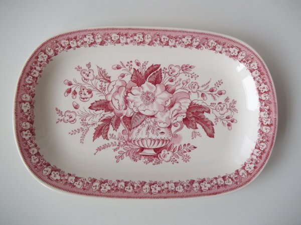 Platte rechteckig "Balmoral" Rot