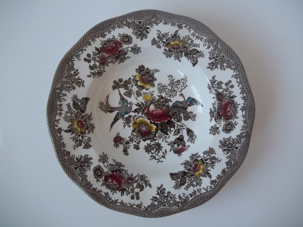 Suppenteller "Asiatic Pheasants" Braun Bunt