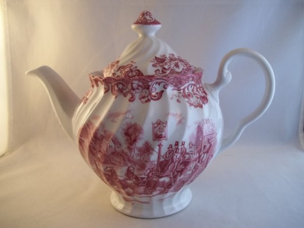 Teekanne "Coaching Scenes" Rot 1b