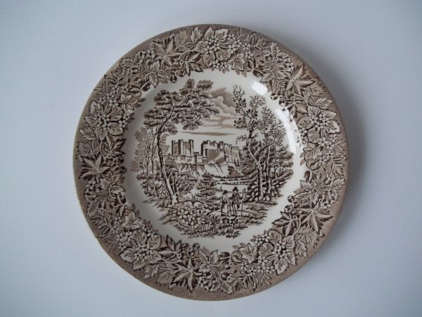 Kuchenteller "Castles" Braun