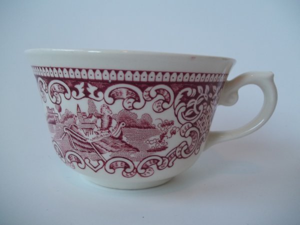 Teetasse "Cambridge Old England" Rot