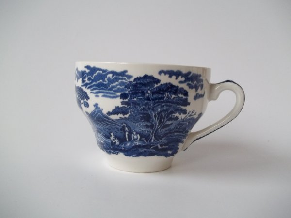 Kaffeetasse "Woodland" Blau mit Innendekor