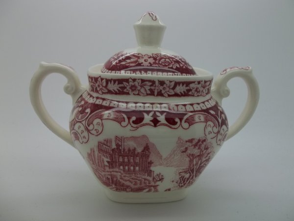 Zuckertopf "Cambridge Old England" Rot