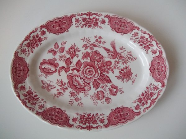 Platte oval groß "Windsor" Rot